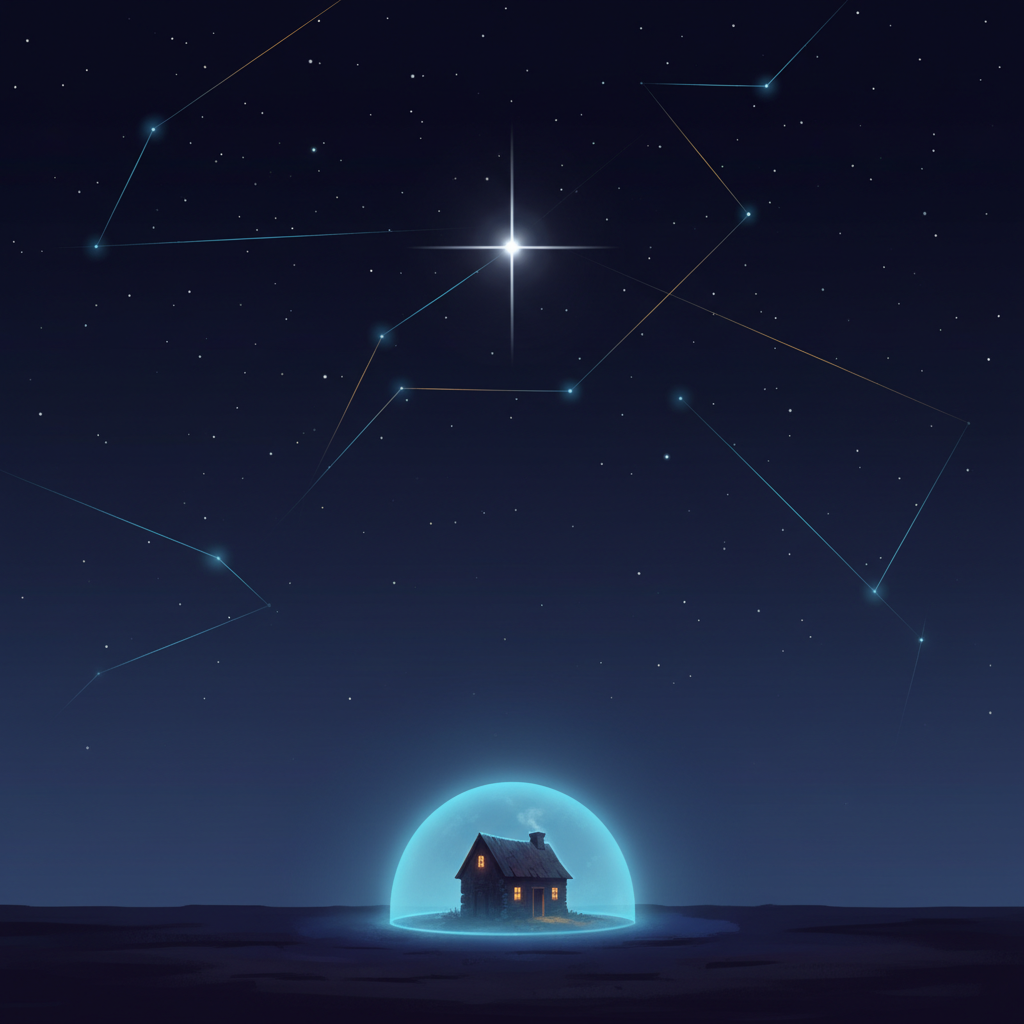 Illustration of a night shelter representing the reassurance of trying the free insurance consultation site "Garden"