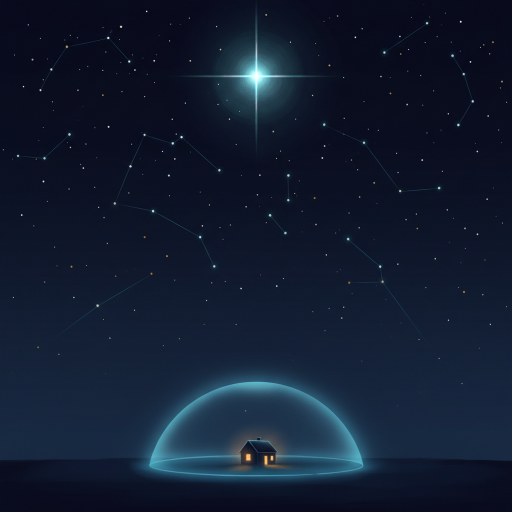 An illustration of a night shelter symbolizing the trustworthiness of Funding Pro (factoring)