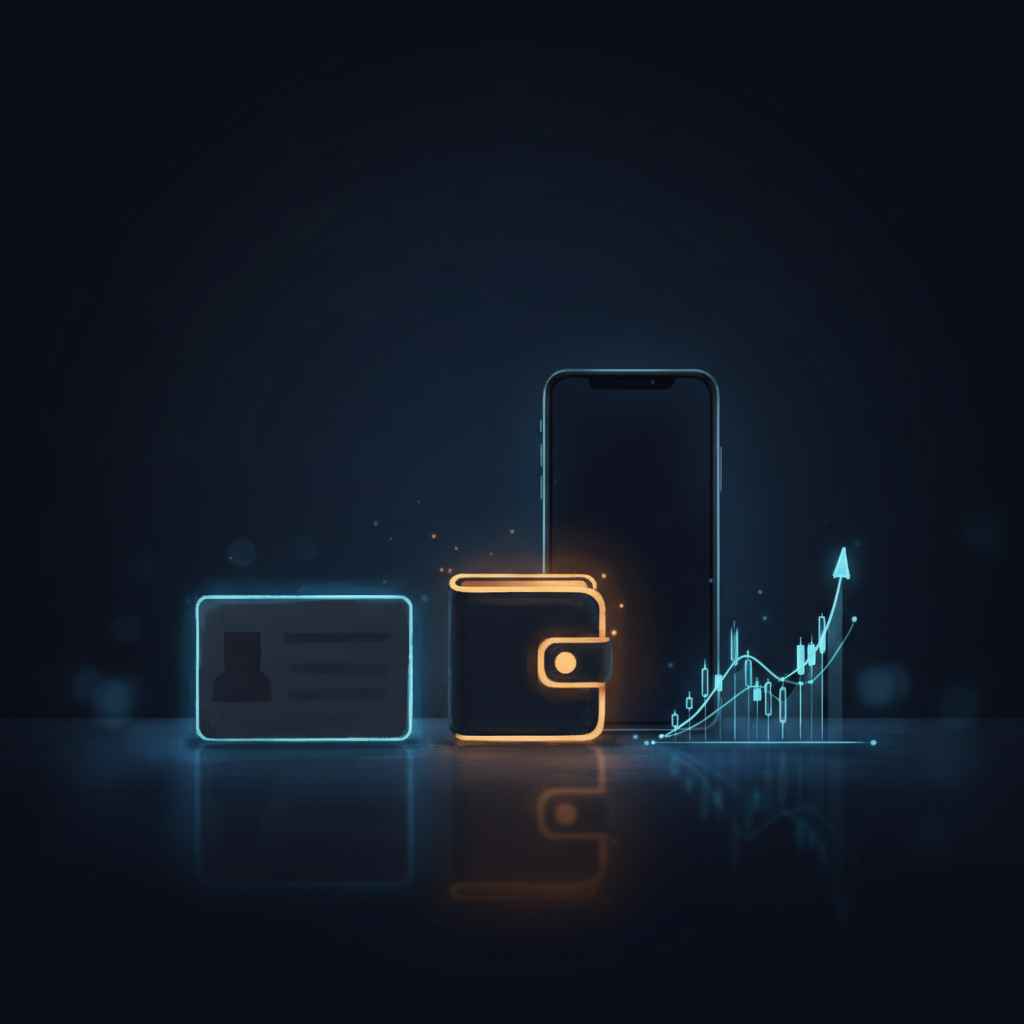 Illustration showing the actual steps to start investing in crypto assets