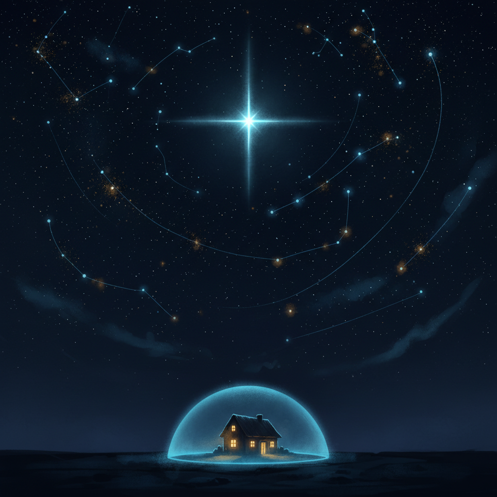 保険ランドリーを安心して試せることを表す夜のシェルターのイラスト