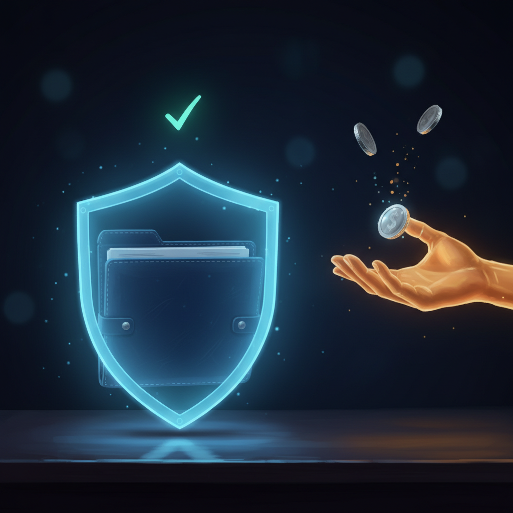 Surfshark Antivirusを無料で安心して試せることを表すイラスト