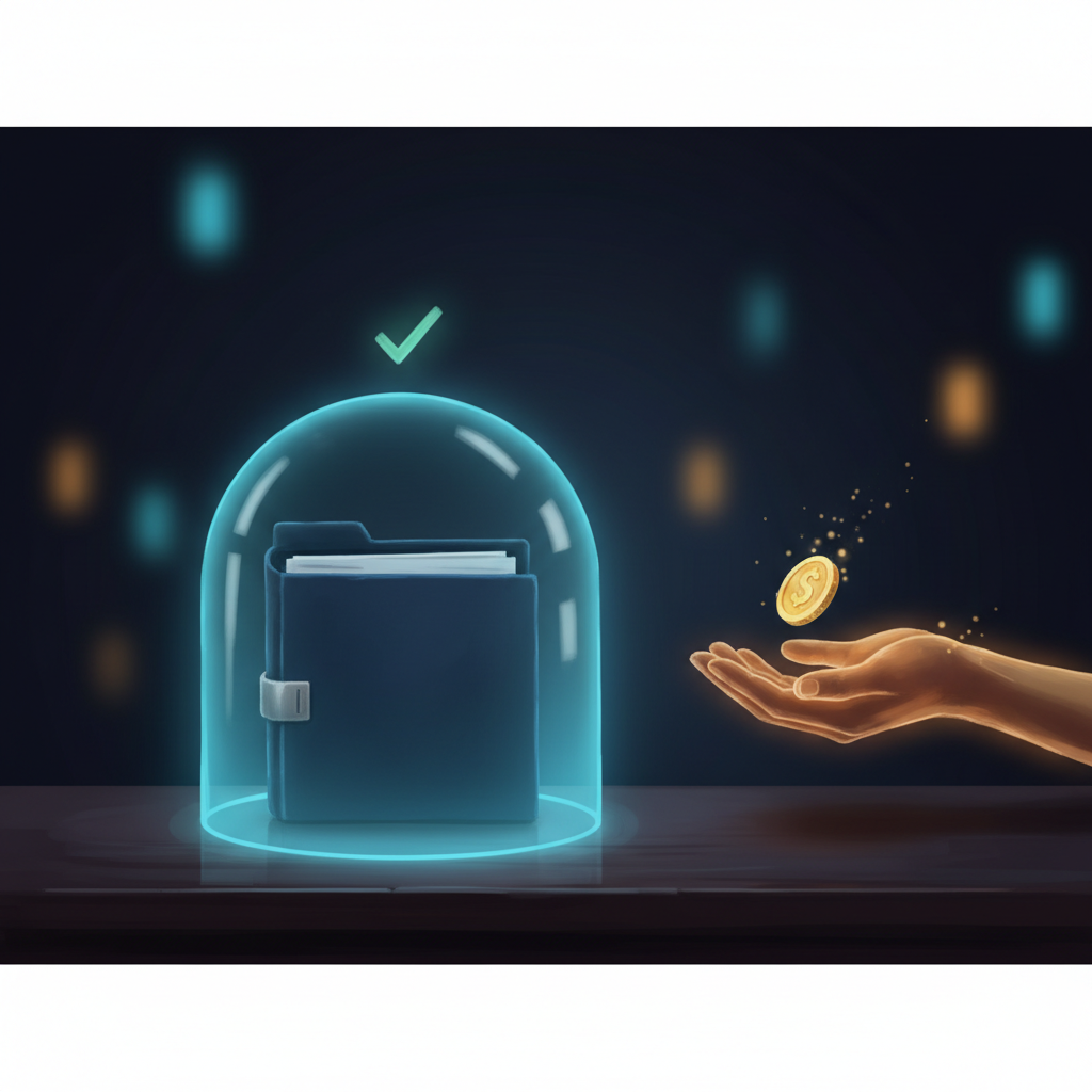 うりかけ堂(クラウドファクタリング)を無料で安心して試せることを表すイラスト